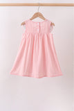 Pink Princess Embroidered Jacquard Dress