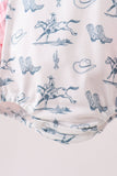 Pink Cowboy Ruffle Bubble