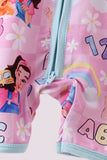 Pink Character Bamboo Romper
