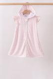 Pink Plaid UPF Swim Coverup