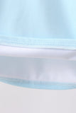 Blue Plaid UPF Swim Set