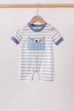 Blue Tool Applique Romper
