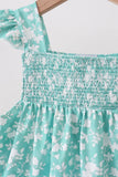 Sage Floral Smocked Set