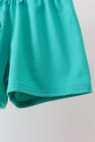 Green Mallard Plaid Embroidered Set