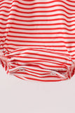 Red Stripe Car Embroidered Bubble