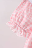 Pink Apple Bus Smocked Dress