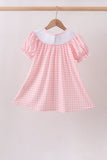 Pink Apple Bus Smocked Dress