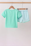 Green Apple Embroidered Set