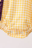 Purple LSU Tiger Applique Ruffle Bubble