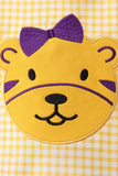 Purple LSU Tiger Applique Ruffle Set