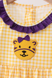 Purple LSU Tiger Applique Dress