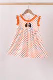 Orange Tennessee Dog Appliqué Dress