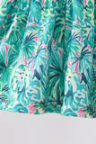 Green Lily Floral Bloomer Set