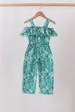 Green Lily Floral Jumpsuit