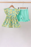 Yellow Lily Floral Set