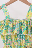 Yellow Lily Floral Jumpsuit