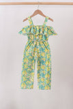 Yellow Lily Floral Jumpsuit
