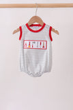 Red Toolbox Embroidery stripe bubble
