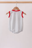 Red Toolbox Embroidery stripe bubble