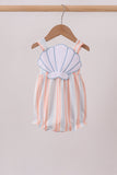 Seashell Stripe Appliqué Bubble