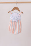 Seashell Stripe Appliqué Bubble