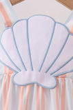 Seashell Stripe Appliqué Bubble