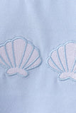 Seashell Stripe Embroidered Set