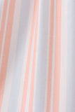Seashell Stripe Embroidered Dress