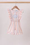 Seashell Stripe Appliqué Jumpsuit