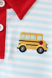 Red Bus Embroidered Set