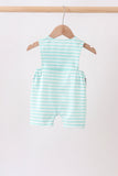 Blue stripe under the sea Embroidered Jon Jon