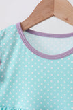 Blue under the sea Embroidered Dress
