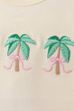 Palm Tree Embroidered Bloomer Set