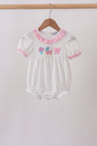 Pink Bow Ruffle Bubble