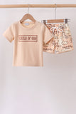Child of God Embroidered Shorts Set