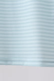 Blue Stripe Shorts Set