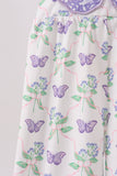 Purple Butterfly Applique Jumpsuit