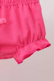 Pink Boots Smocked Bloomer Set