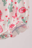 Pink Boots Smocked Bubble