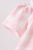 Pink Gingham Bloomer Set