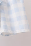 Blue Gingham Shorts Set