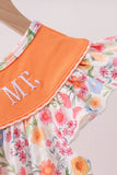 Coral Jesus Loves me Embroidered Floral Bubble