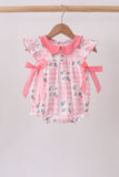 Pink Floral Ruffle Bubble