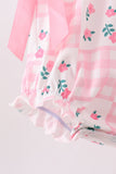 Pink Floral Ruffle Bubble