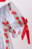 Red Apple Embroidered Bloomer Set