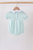 Green Gingham Bubble