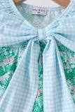 Green house floral Bow Bubble