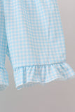 Green house floral Ruffle Shorts Set