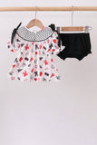 Black Georgia Smocked Bloomer Set