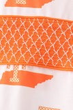 Orange Tennessee Smocked Shorts Set